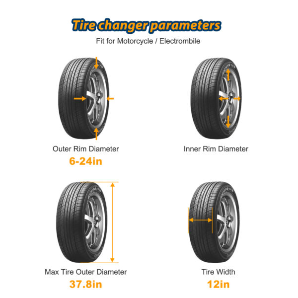 TONC T910Motorcycle Tire Changers-Garage Motorcycle Tire Machine - Image 4