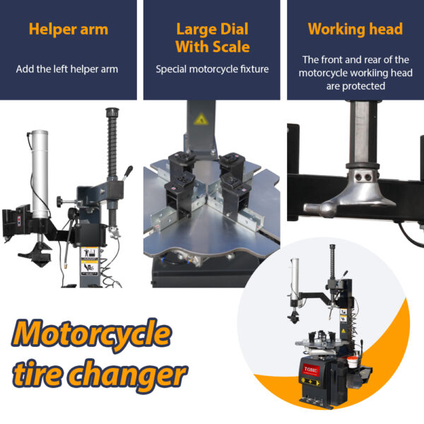 TONC T910Motorcycle Tire Changers-Garage Motorcycle Tire Machine - Image 5