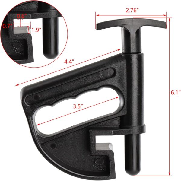 TONC 4 Pack Tire Changer, Nylon Tire Bead Clamp Drop Center Tool, Universal Rim Pry Tire Changer Wheel Changing Helper Heavy Duty - Image 4