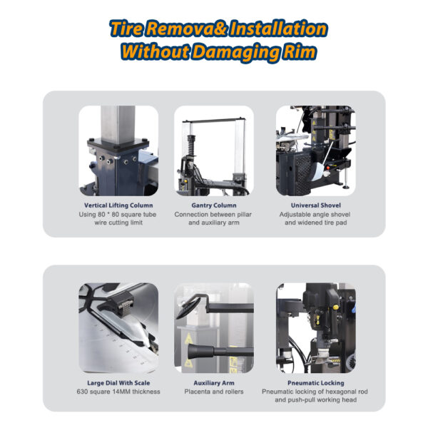 TONC T990 Vertical lift Tyre Changing Machine  Tire Changer Machine for Car - Image 2