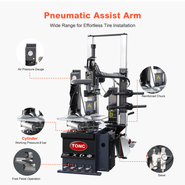 TONC T990 Vertical lift Tyre Changing Machine  Tire Changer Machine for Car - Image 2