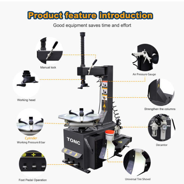TONC T921Car Tire Changers-Garage Car Tire Machine - Image 3