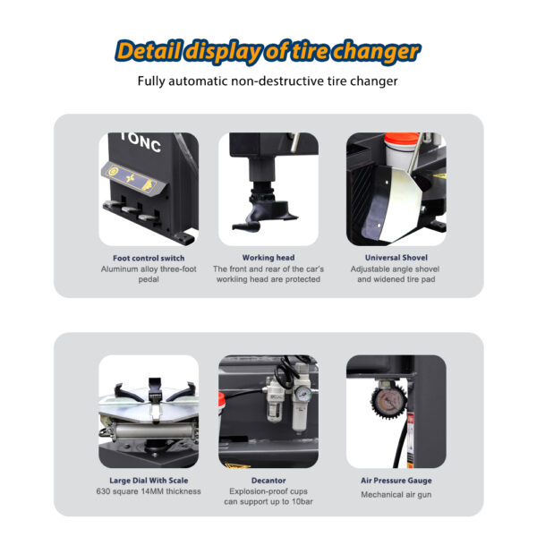 TONC T921Car Tire Changers-Garage Car Tire Machine - Image 2